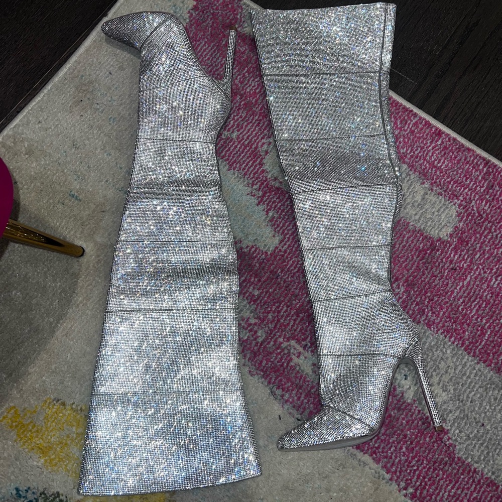 Steve Madden Wonders Rhinestone boots